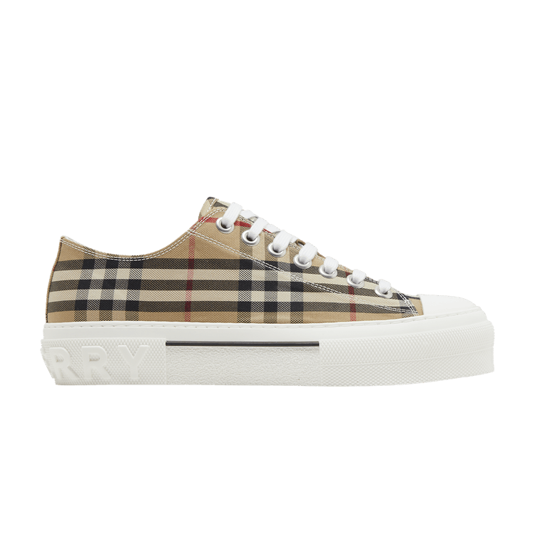 Burberry Check Cotton Sneakers Archive Beige
