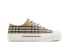 Burberry Check Cotton Sneakers Archive Beige