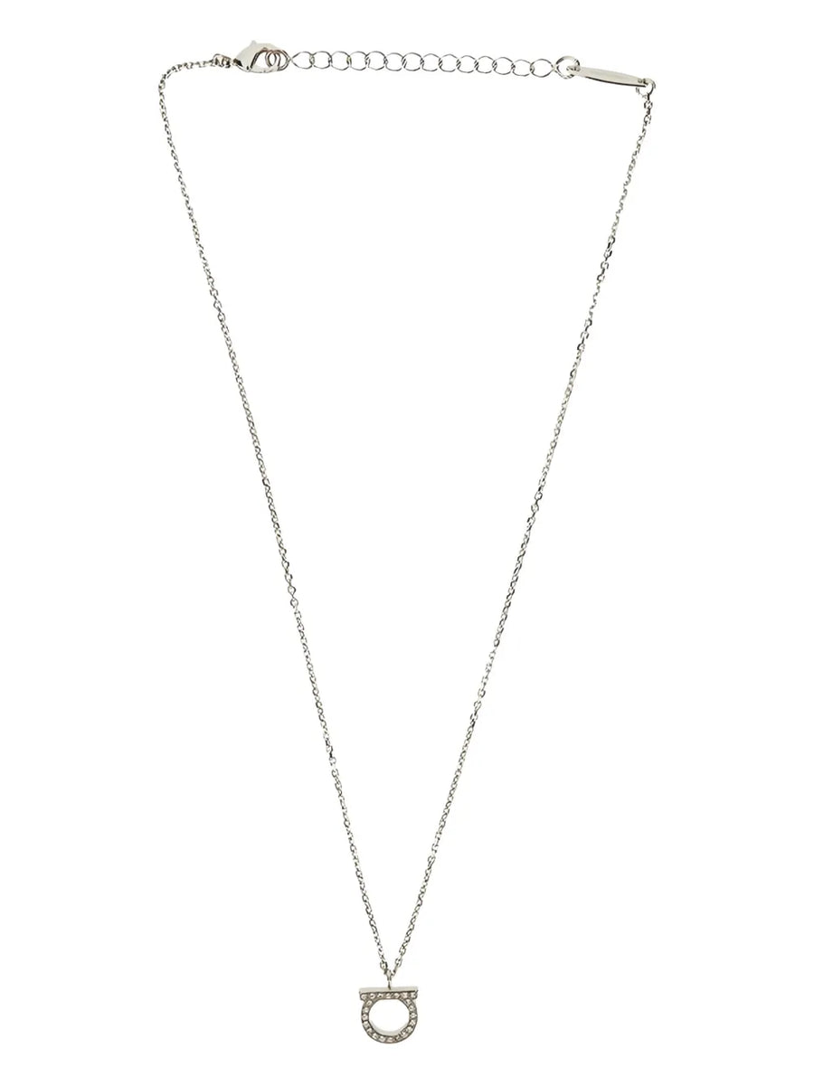 Gancio crystal-embellished necklace