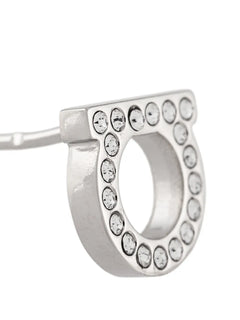 Gancini crystal embellished stud earrings