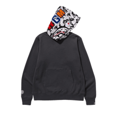 BAPE ABC Camo Shark Pullover Hoodie Charcoal