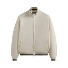 Kith Wyona Full Zip Varsity Sweater Sandrift