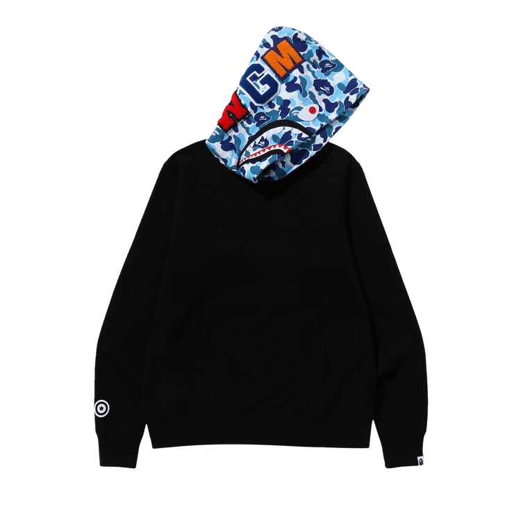 BAPE ABC Camo Shark Pullover Hoodie Black
