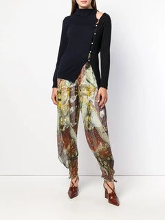 tapered sheer trousers