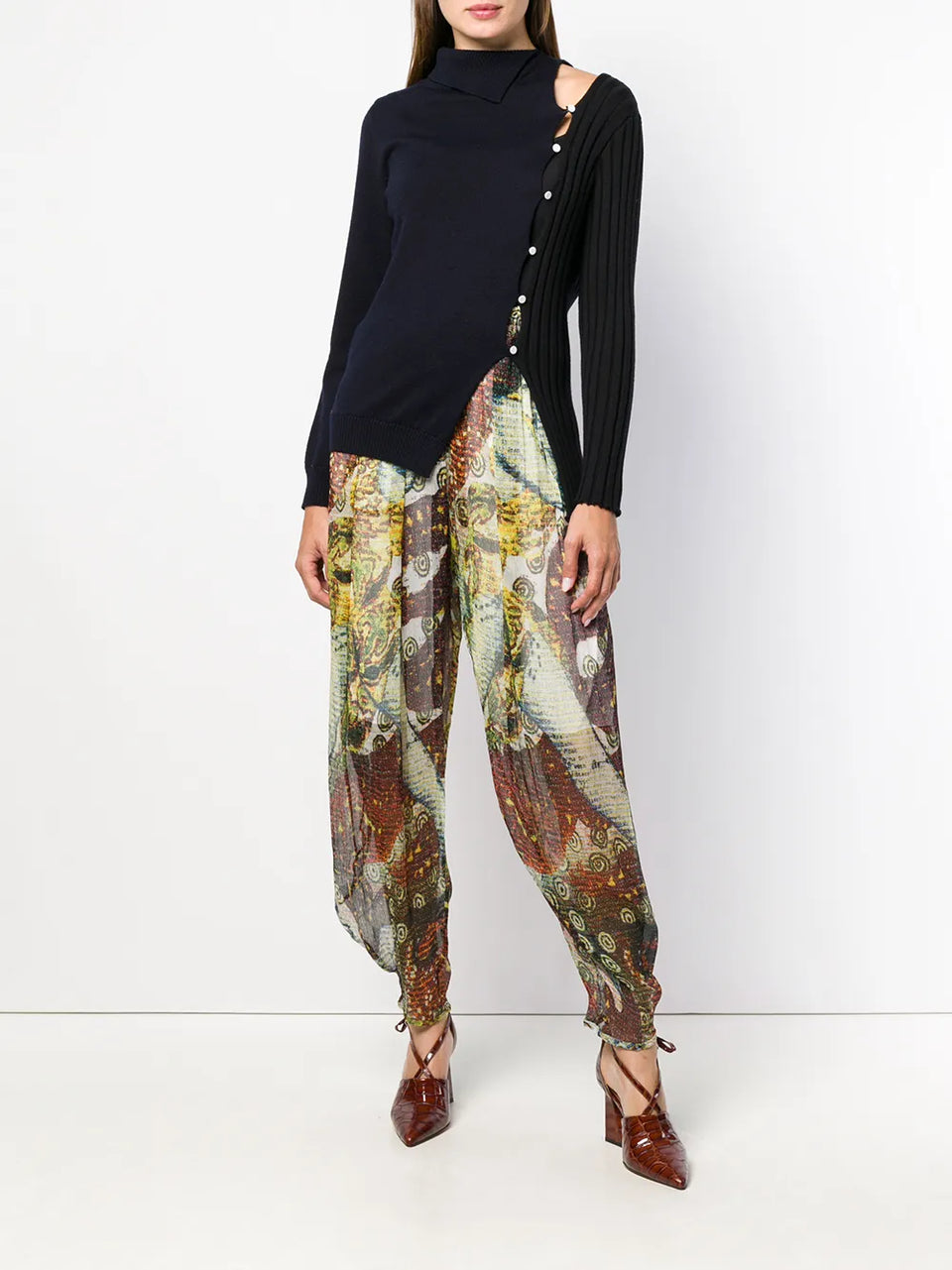 tapered sheer trousers