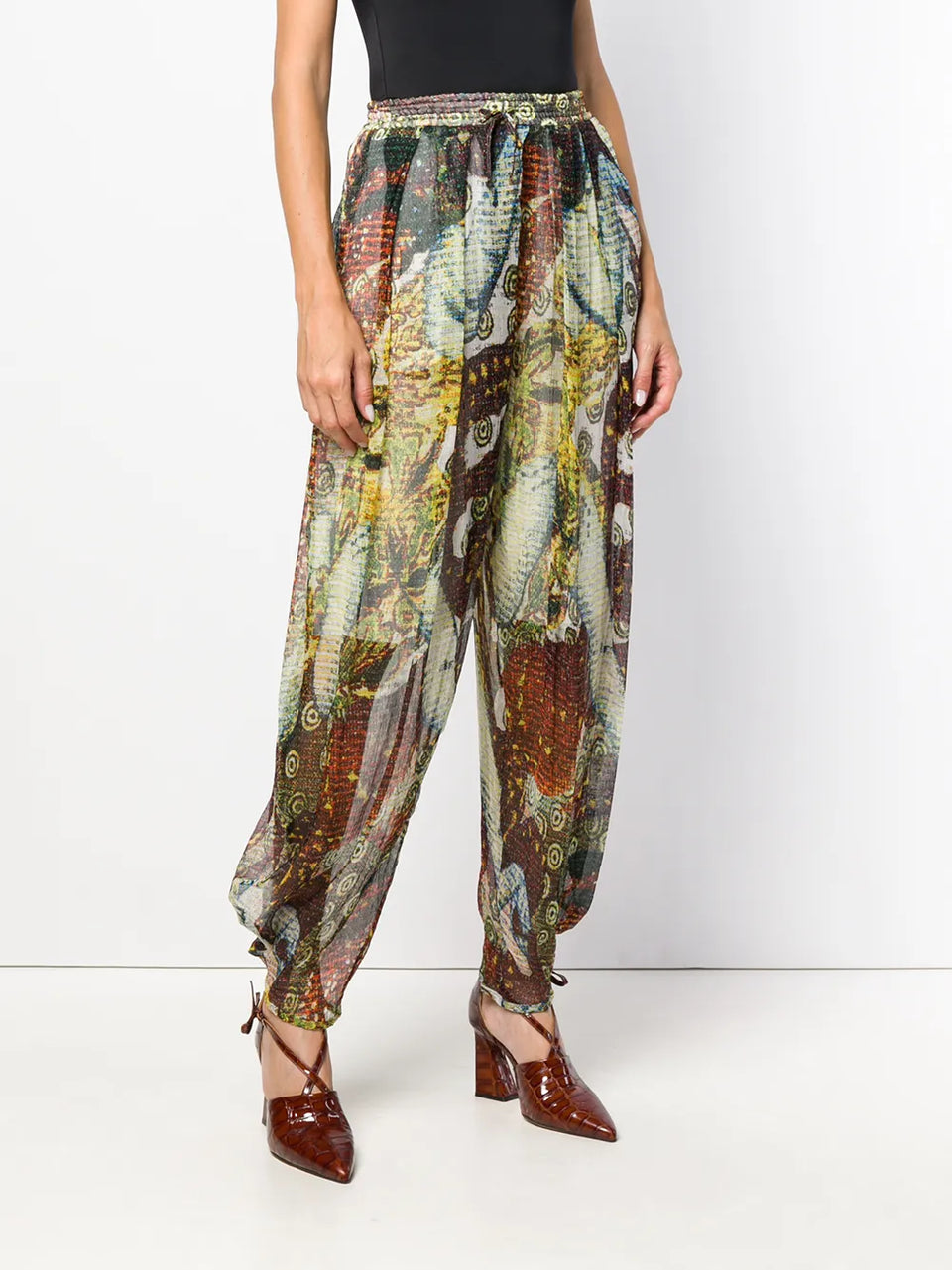 tapered sheer trousers