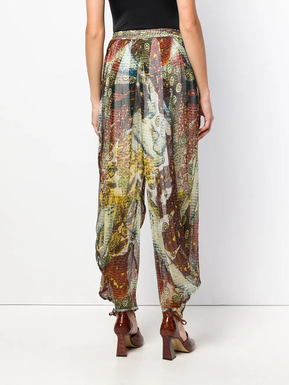 tapered sheer trousers