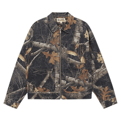 Stussy Zip Work Jacket Realtree Edge Black