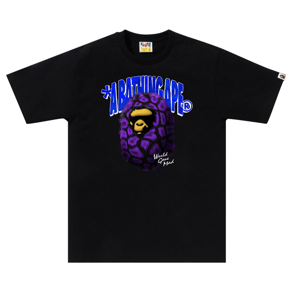 BAPE Fur Ape Head T-Shirt Black
