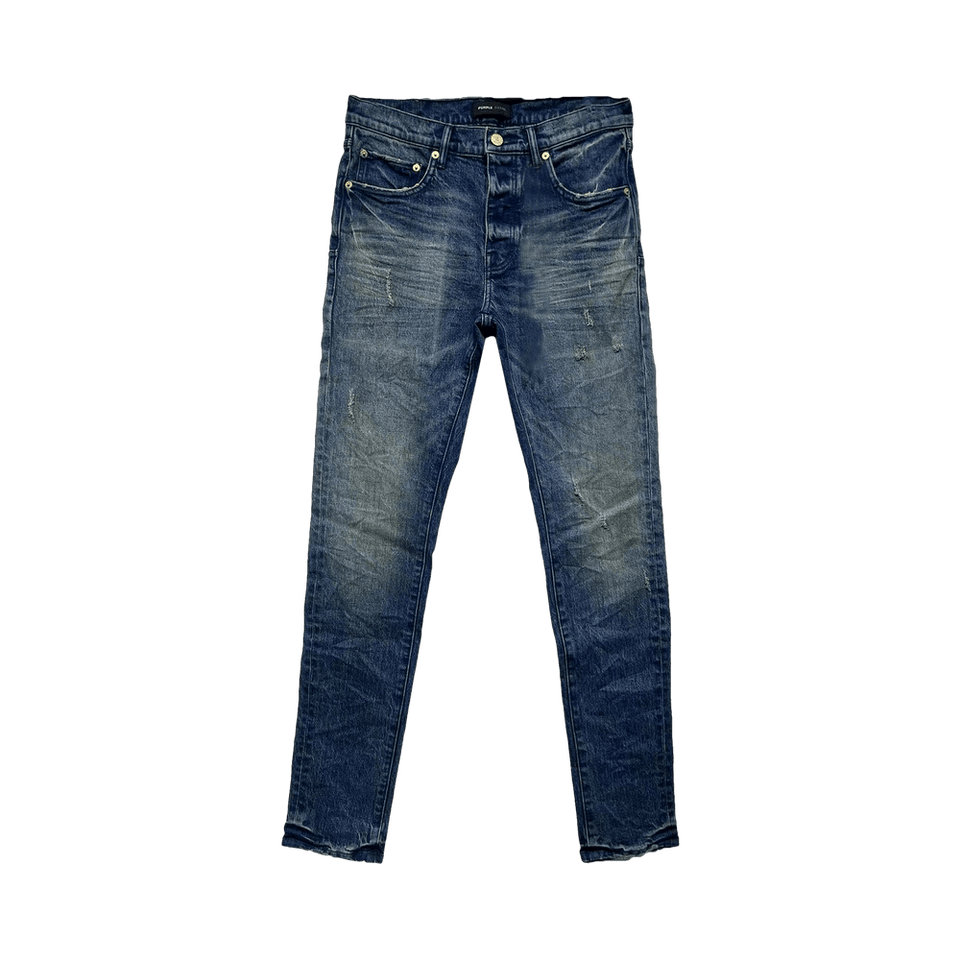 PURPLE BRAND Low Rise Slim Jeans Western Blue