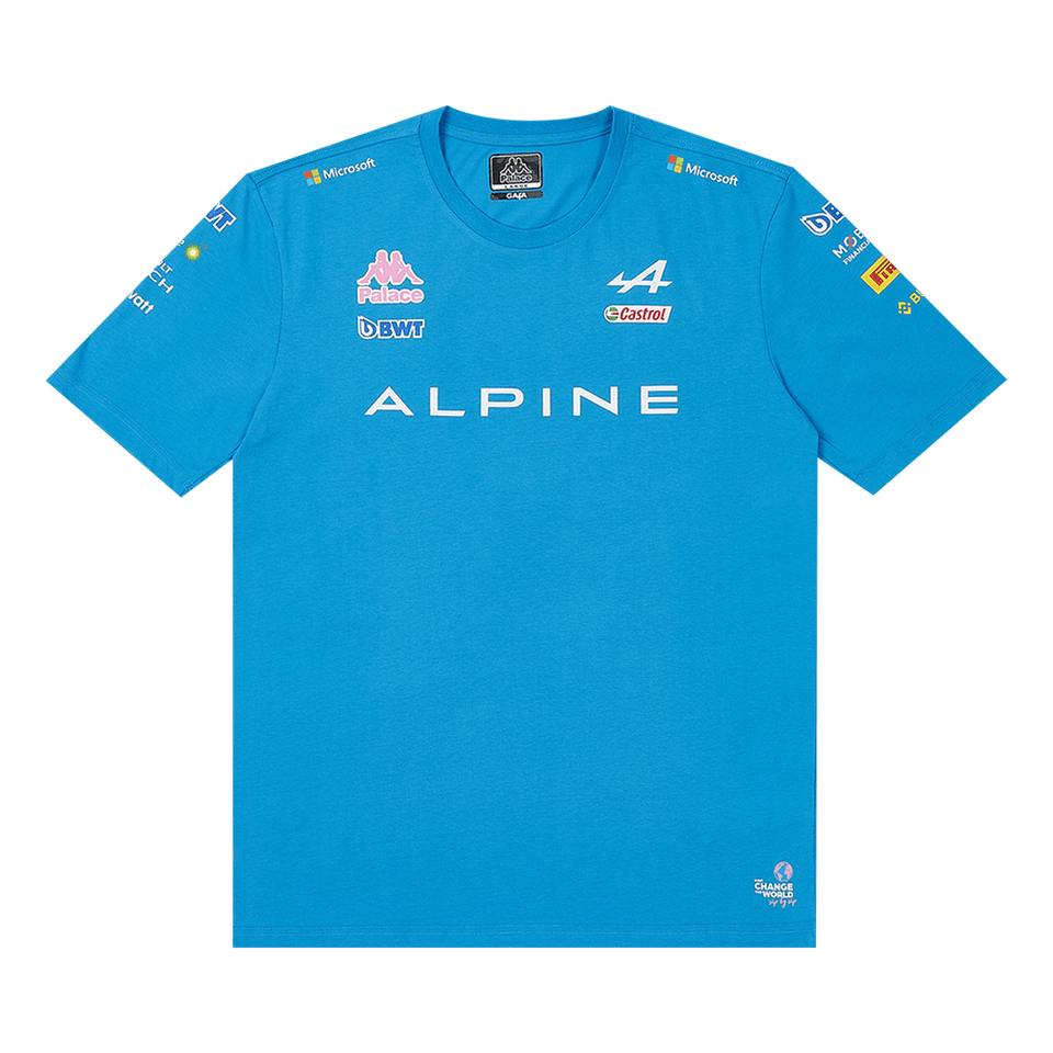 Palace x Kappa For Alpine T-Shirt Blue