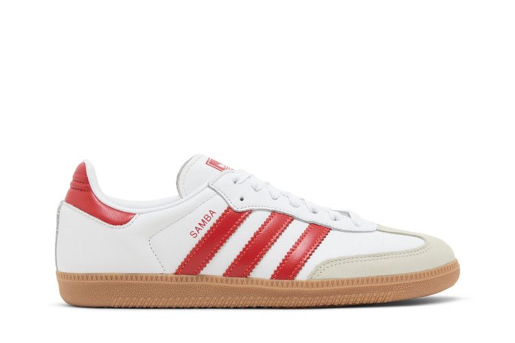 Adidas Samba OG White Solar Red Gum