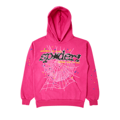 Sp5der P*nk V2 Hoodie Pink