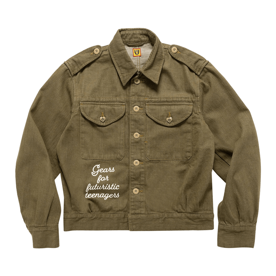 Human Made Military Denim Jacket Olive Drab
