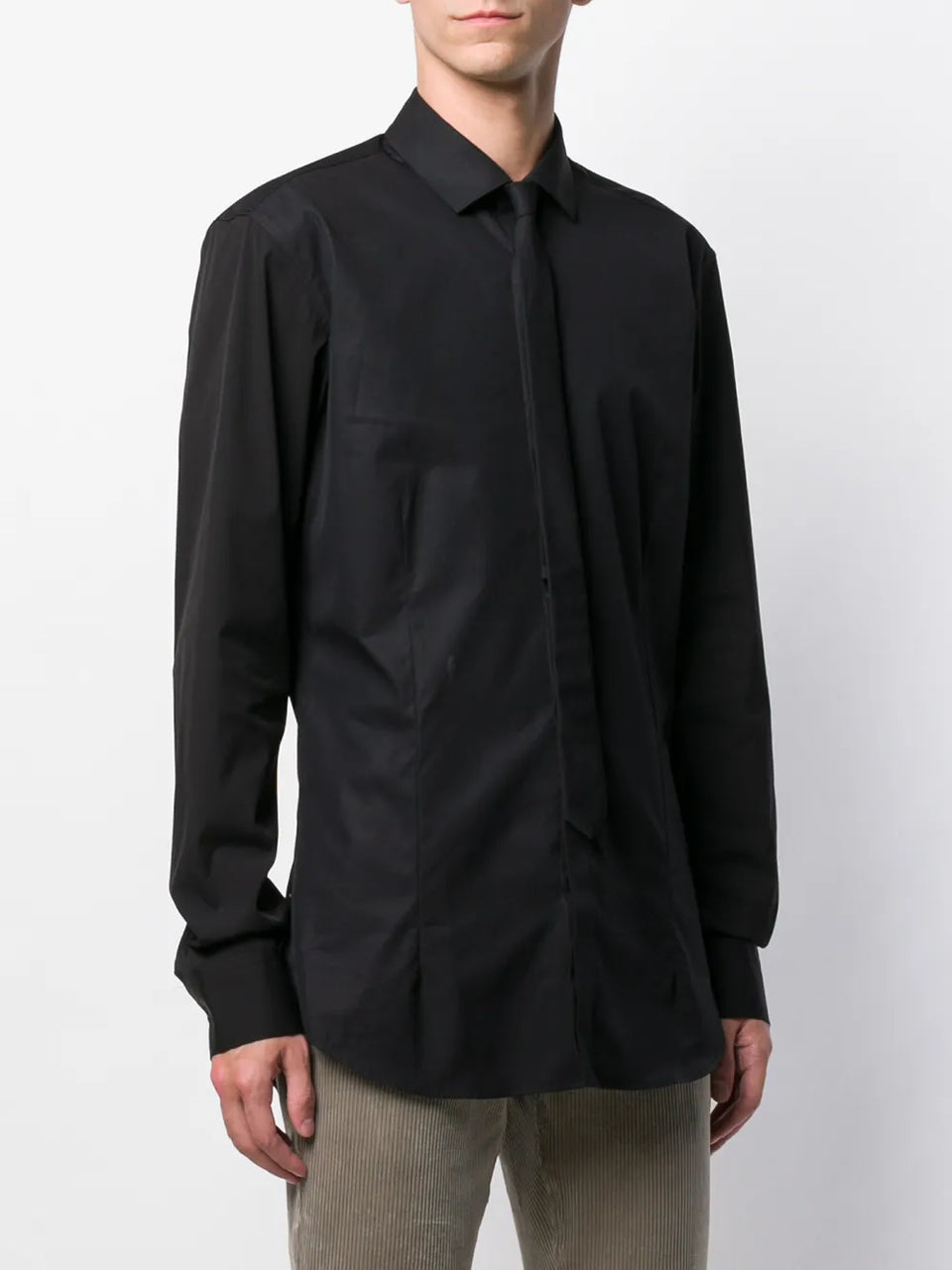 formal shirt with tie