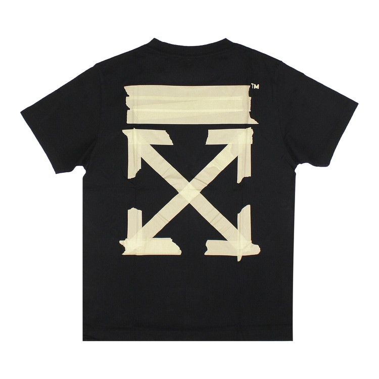 OFF-WHITE Slim Fit Tape Arrows T-Shirt Black/Beige