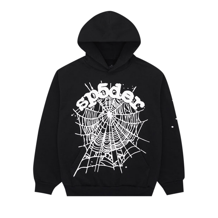 Sp5der OG Web Hoodie Black