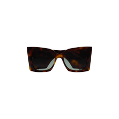 Saint Laurent Oversize Cat Eye Sunglasses Havana
