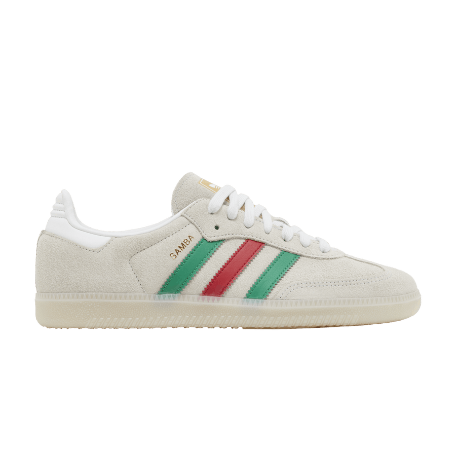 Adidas Samba OG Crystal White Green Scarlet