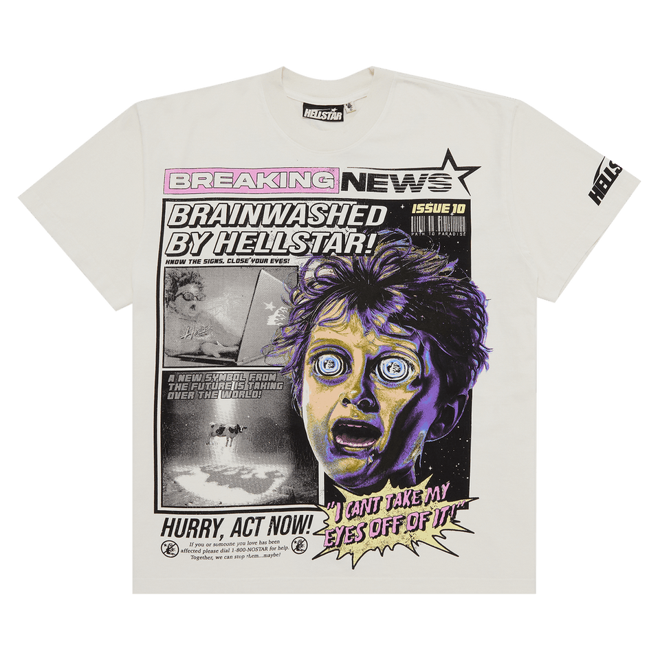 Hellstar Breaking News T-Shirt White