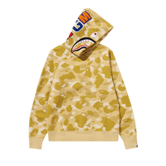 BAPE Color Camo Shark Pullover Hoodie Yellow