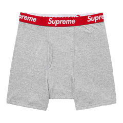 Supreme x Hanes Boxer Briefs (2 Pack) Heather Grey