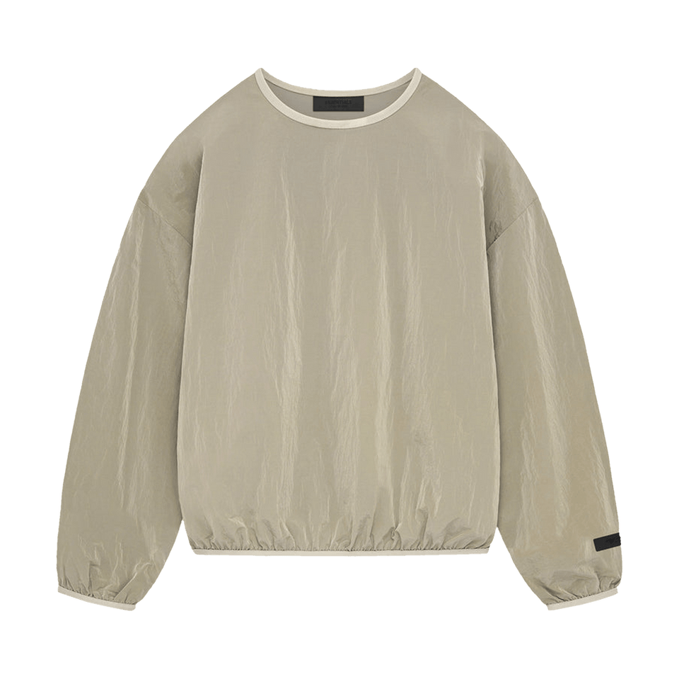 Fear of God Essentials Crinkle Nylon Pullover Crewneck Garden Yellow