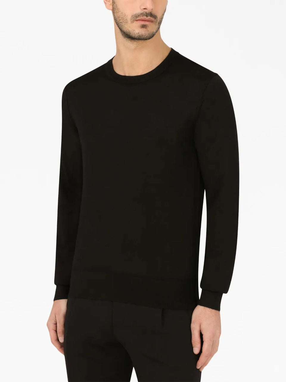 round-neck cashmere sweater