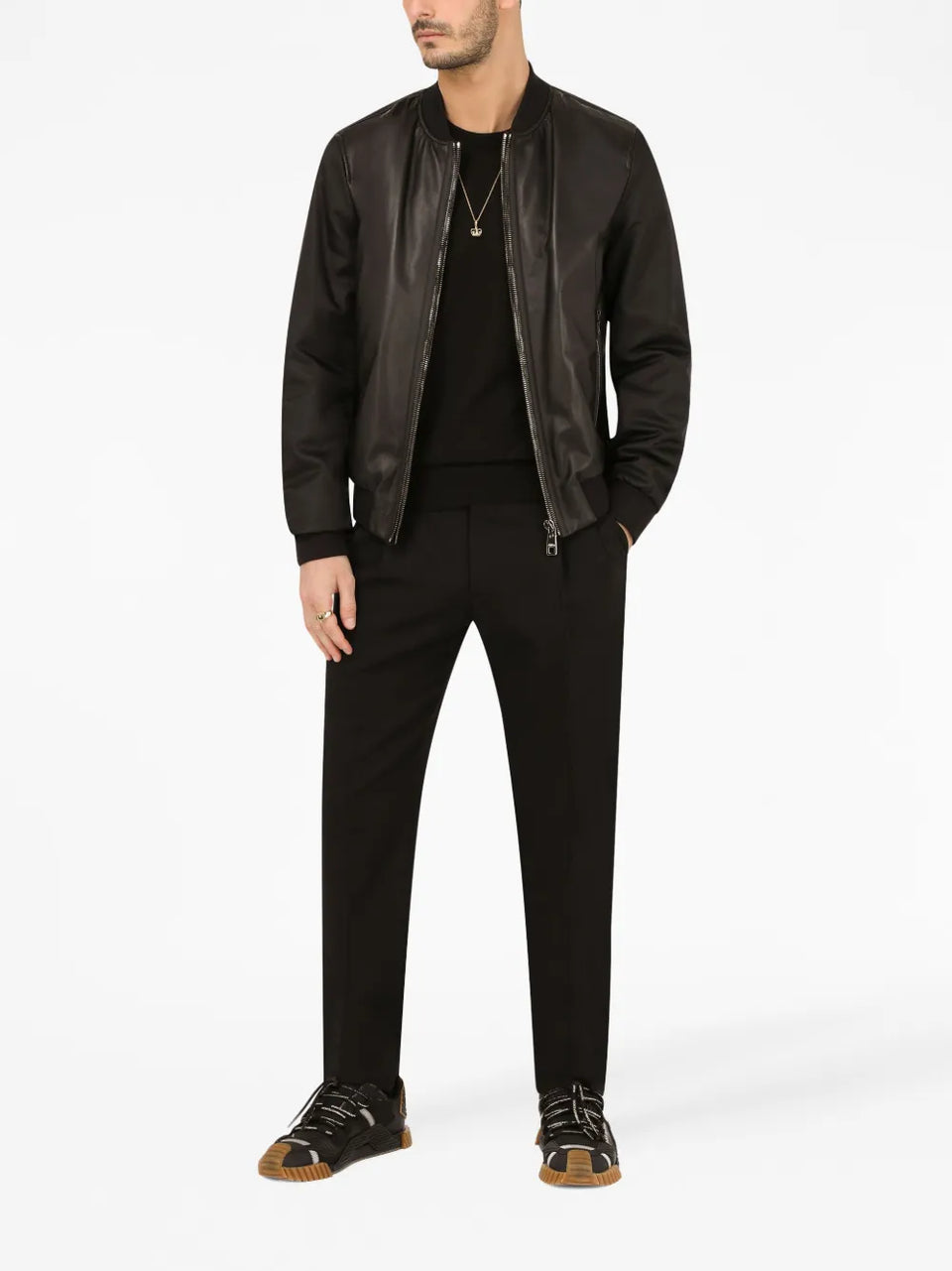 round-neck cashmere sweater