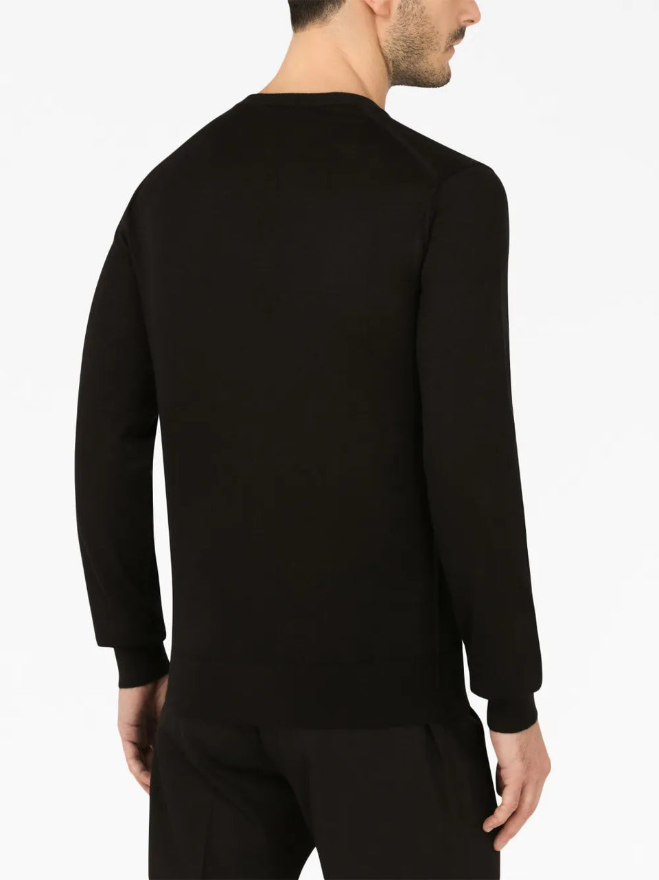 round-neck cashmere sweater