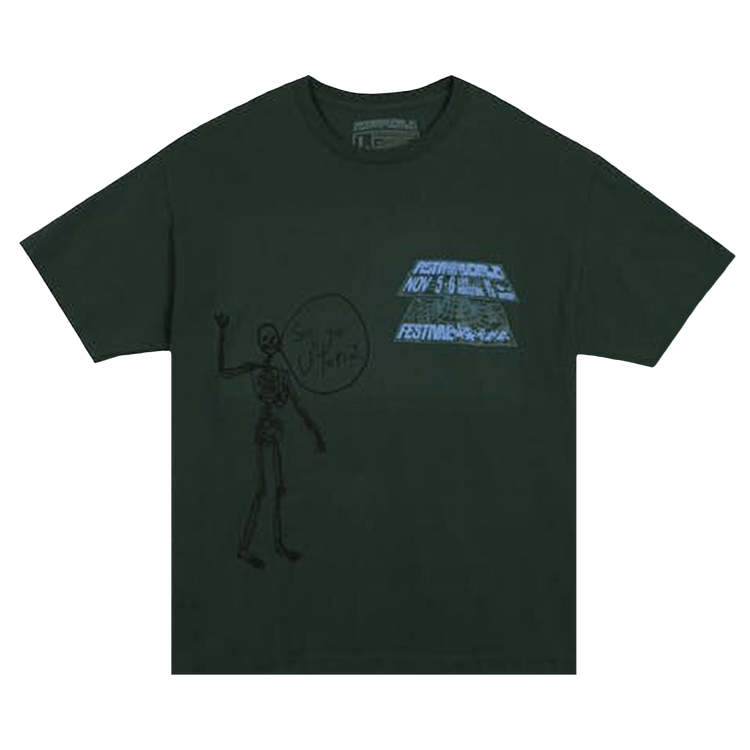 Cactus Jack by Travis Scott Open Your Eyes T-Shirt Green