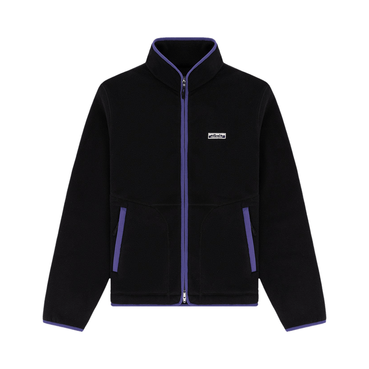 Aimé Leon Dore Lightweight Full Zip Fleece Jacket Jet Black