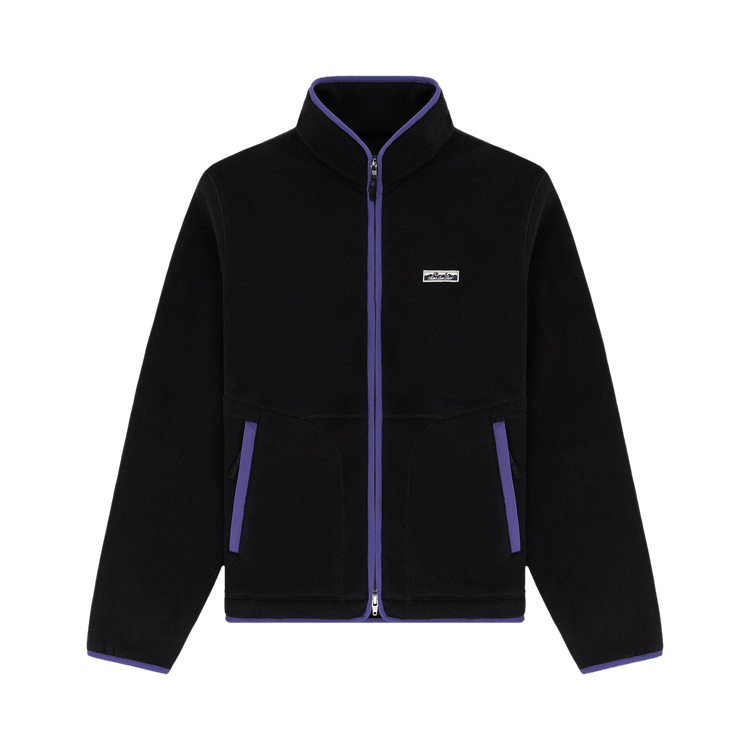 Aimé Leon Dore Lightweight Full Zip Fleece Jacket Jet Black