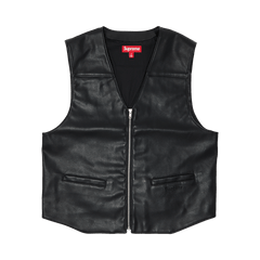 Supreme x Toy Machine Faux Leather Vest Black
