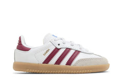 Adidas Samba OG I White Collegiate Burgundy Gum