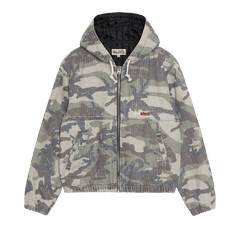Stussy Needlepunch Work Jacket Woodland Camo