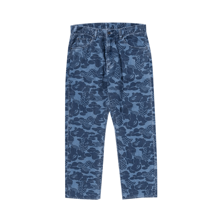 BAPE Asia Camo Denim Pants Indigo