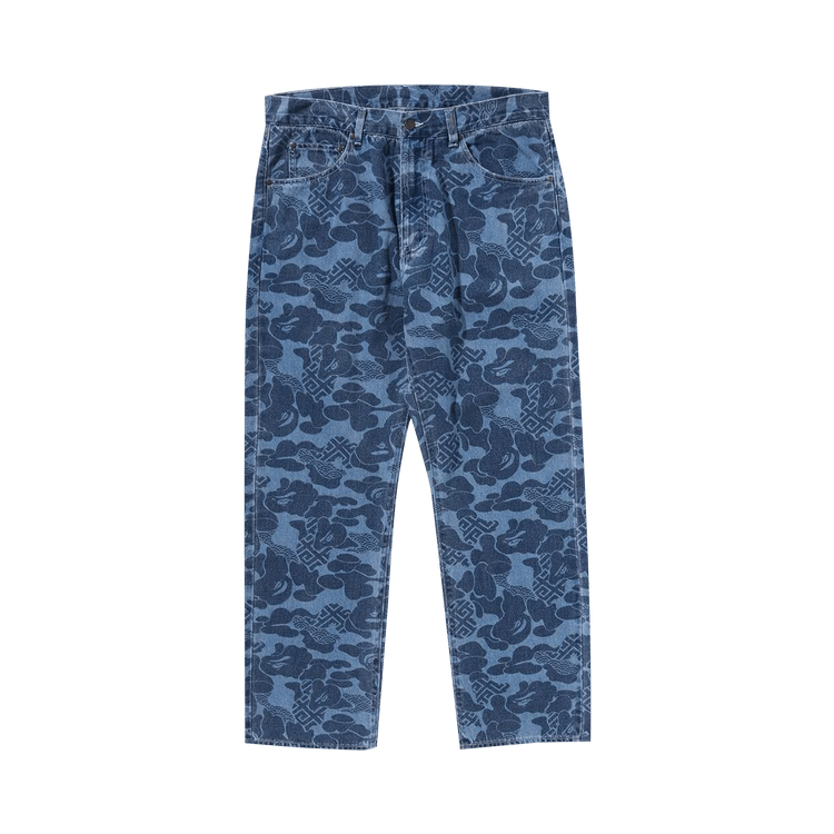 BAPE Asia Camo Denim Pants Indigo