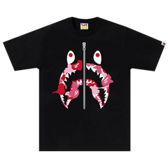 BAPE ABC Camo Rebuild Shark T-Shirt Black/Pink