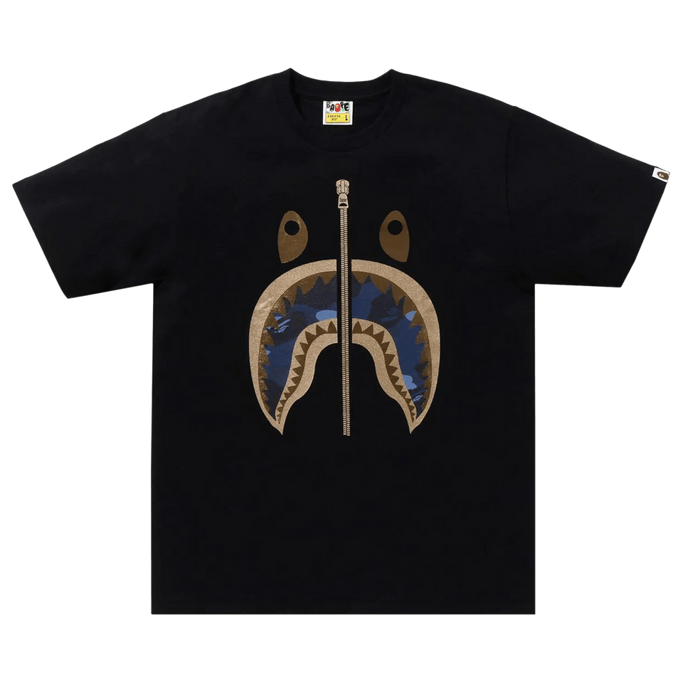 BAPE Color Camo Shark T-Shirt Black/Navy