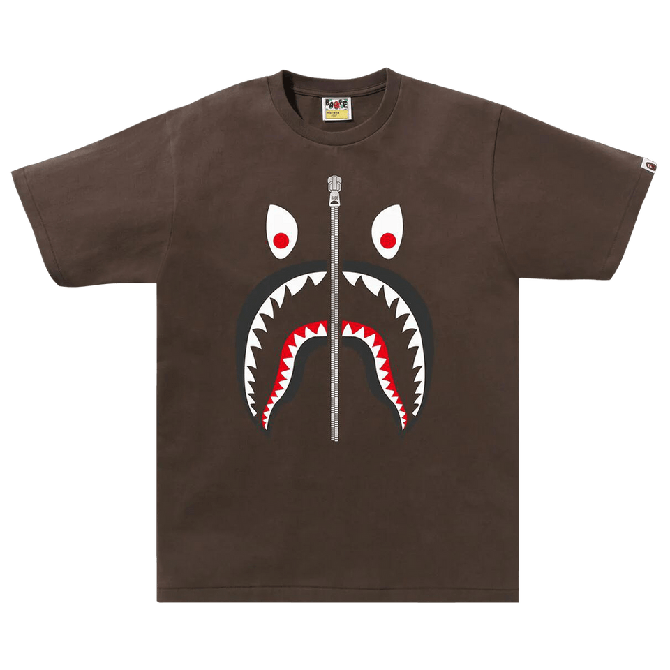 BAPE Mad Shark T-Shirt Brown