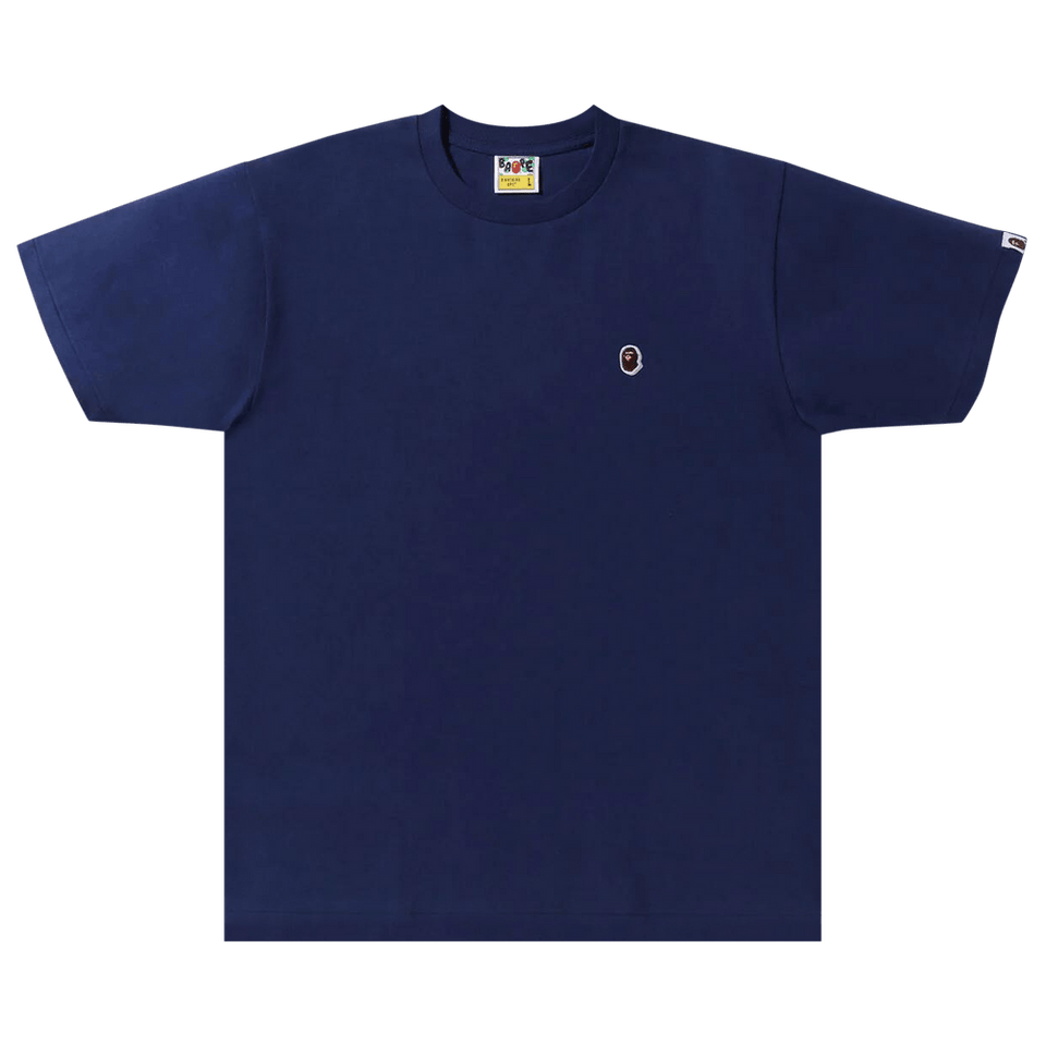 BAPE Ape Head One Point T-Shirt Navy