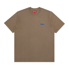Supreme Washed Tag Shorts-Sleeve Top Dark Tan