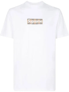 Supreme x Burberry Box Logo White T-Shirt