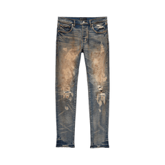 PURPLE BRAND Low Rise Skinny Jeans Blue