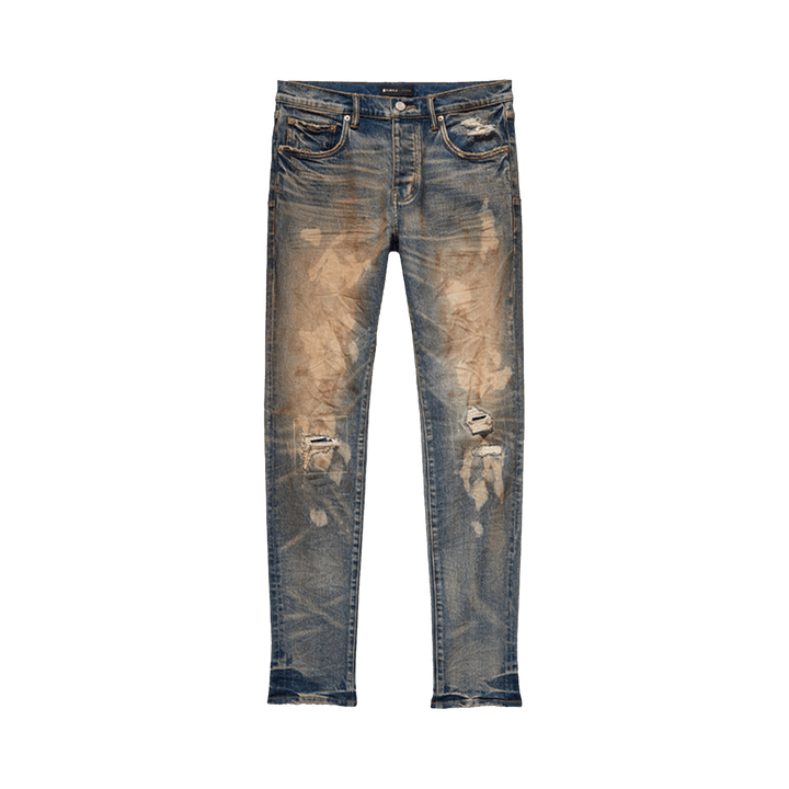 PURPLE BRAND Low Rise Skinny Jeans Blue