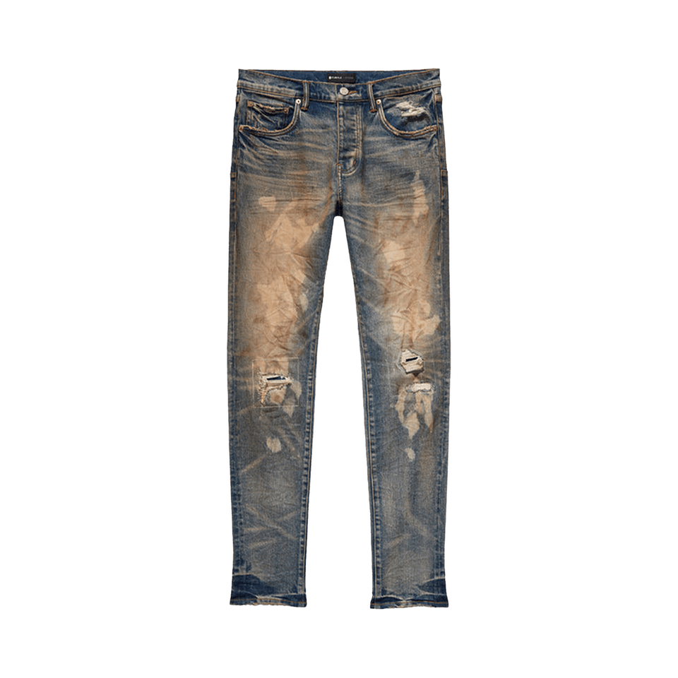 PURPLE BRAND Low Rise Skinny Jeans Blue