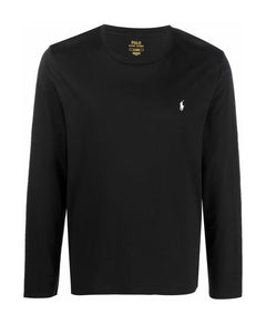 Polo Ralph Lauren Embroidered Long-sleeved Cotton T-shirt