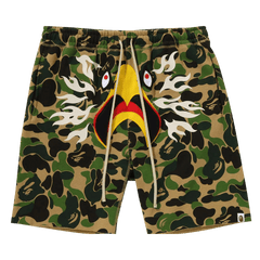 BAPE x Readymade ABC Camo Eagle Wide Sweat Shorts Green