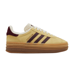 Adidas Wmns Gazelle Bold 'Almost Yellow Maroon'